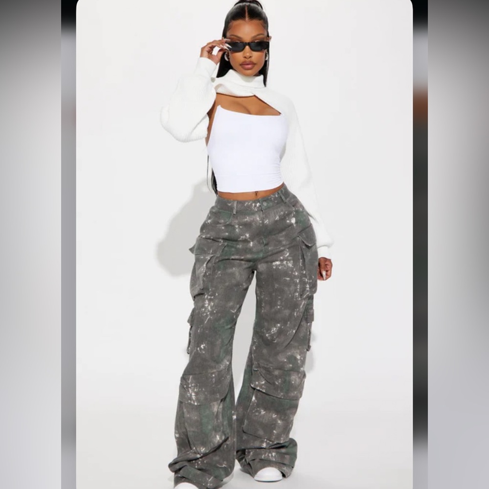 Cosmic Love Mineral Cargo Pant - Grey/combo